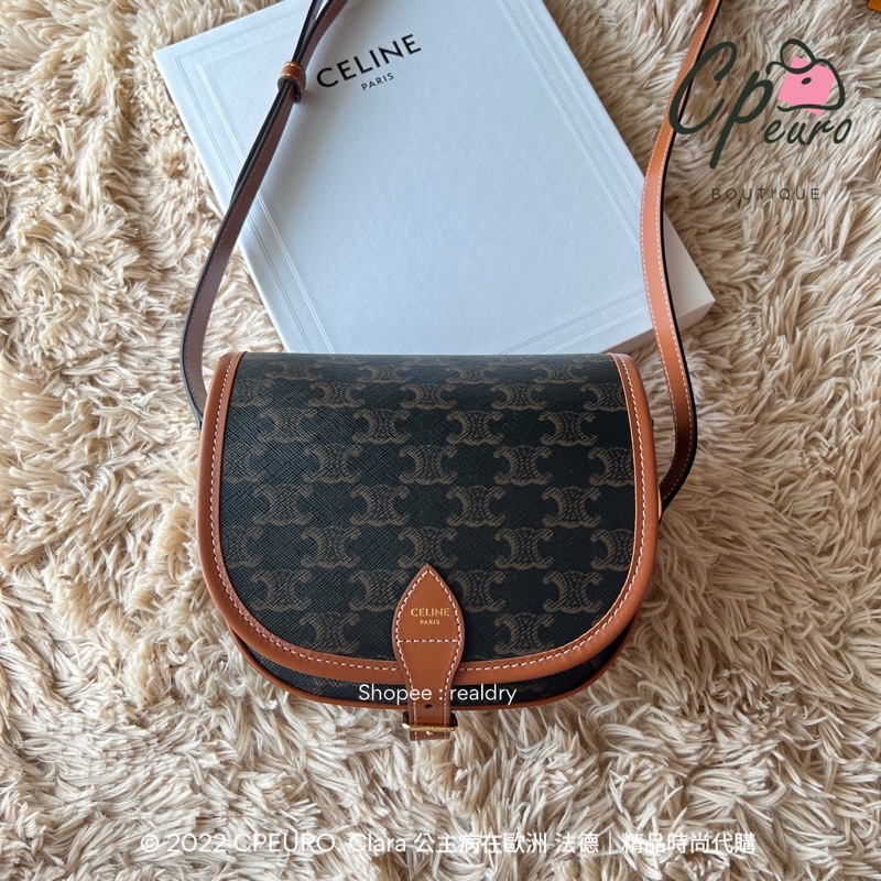 全新預購 CELINE FOLCO 老花 馬鞍包 Lisa同款 保證正品 Clara公主病在歐洲 @CPEURO
