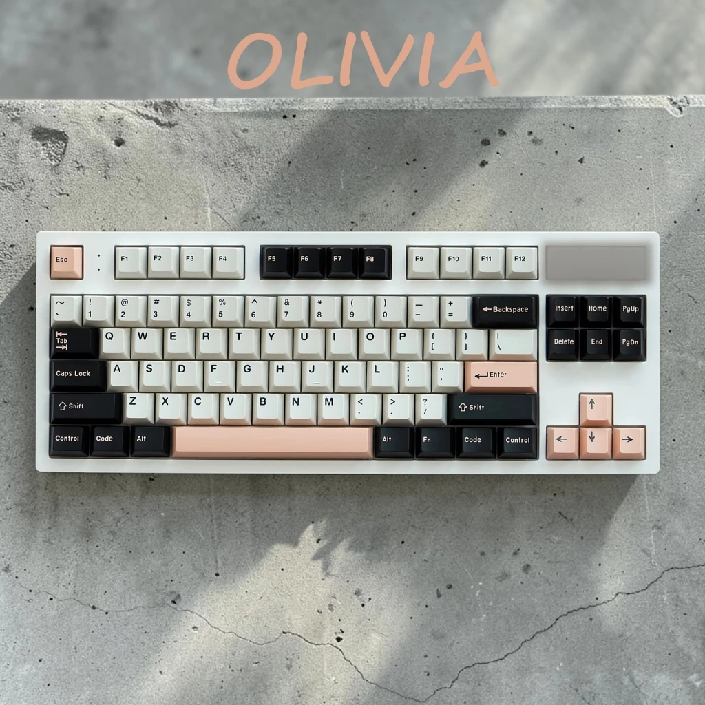 GMK Olivia 鍵帽 ABS雙色注塑 Cherry高度 163鍵機械式鍵盤鍵帽
