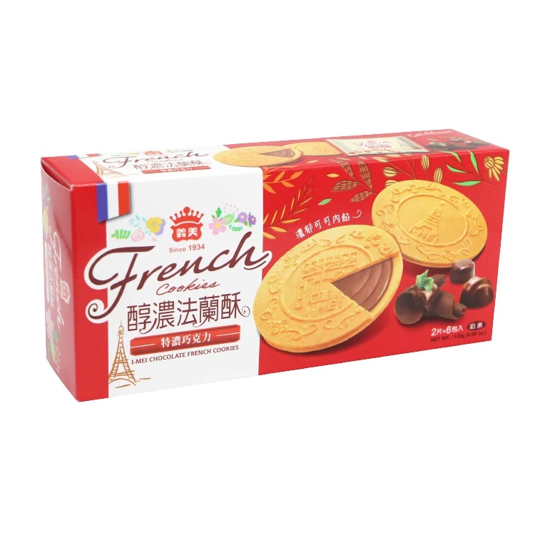 【蝦皮直營】義美 法蘭酥 132g 巧克力/牛奶/草莓/檸檬 零食 餅乾 夾心餅 下午茶 點心