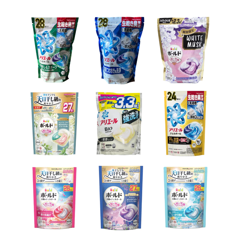【蝦皮直營】日本 寶僑 P&G 4D 洗衣球 Ariel/Bold 洗衣凝膠球 補充包 洗衣膠囊 洗衣精