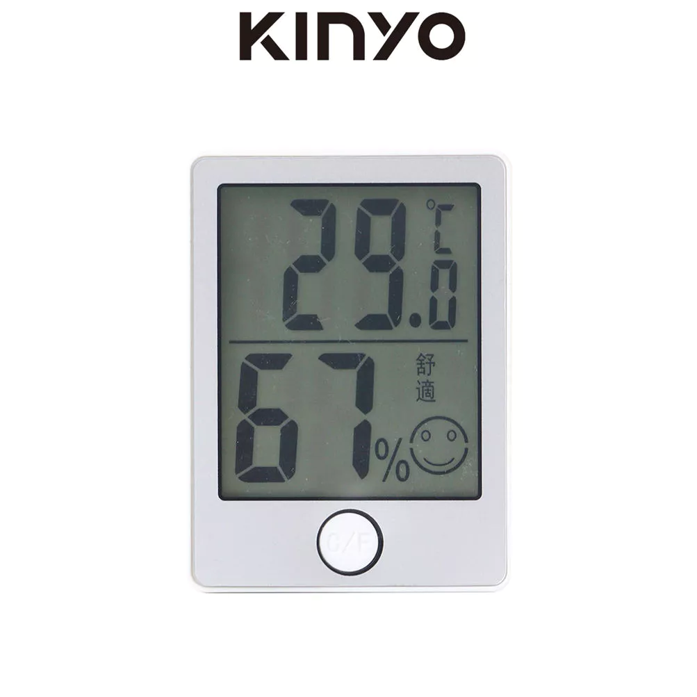 【蝦皮直營】KINYO 電子式溫溼度計 背面磁鐵 電池式 溫度計 溼度計 濕度計 現貨 原廠供貨 磁吸