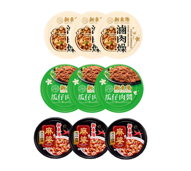 【蝦皮直營】新東陽 滷肉燥110g (組) /瓜仔肉醬(組) 160g/麻婆豆腐(組) 160gX3罐