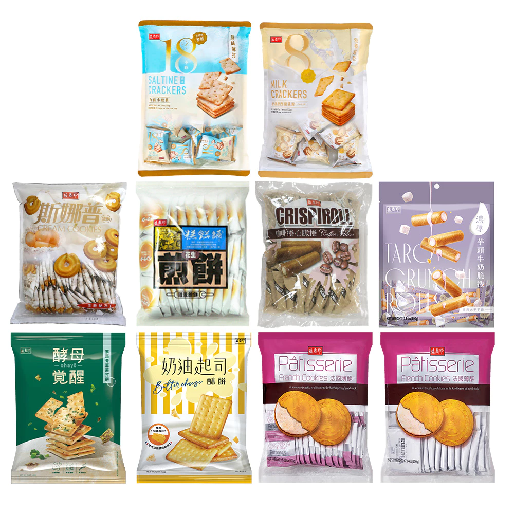 【蝦皮直營】盛香珍 量販包 500g/包 斯娜普 蛋酥/花生 煎餅/蘇打餅/營養餅/法國薄酥/法國酥/酥