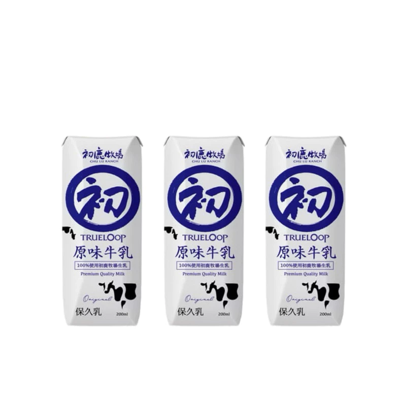 初鹿 原味保久乳 200ml 24瓶/箱 箱購 保久乳 牛奶 台東 牧場