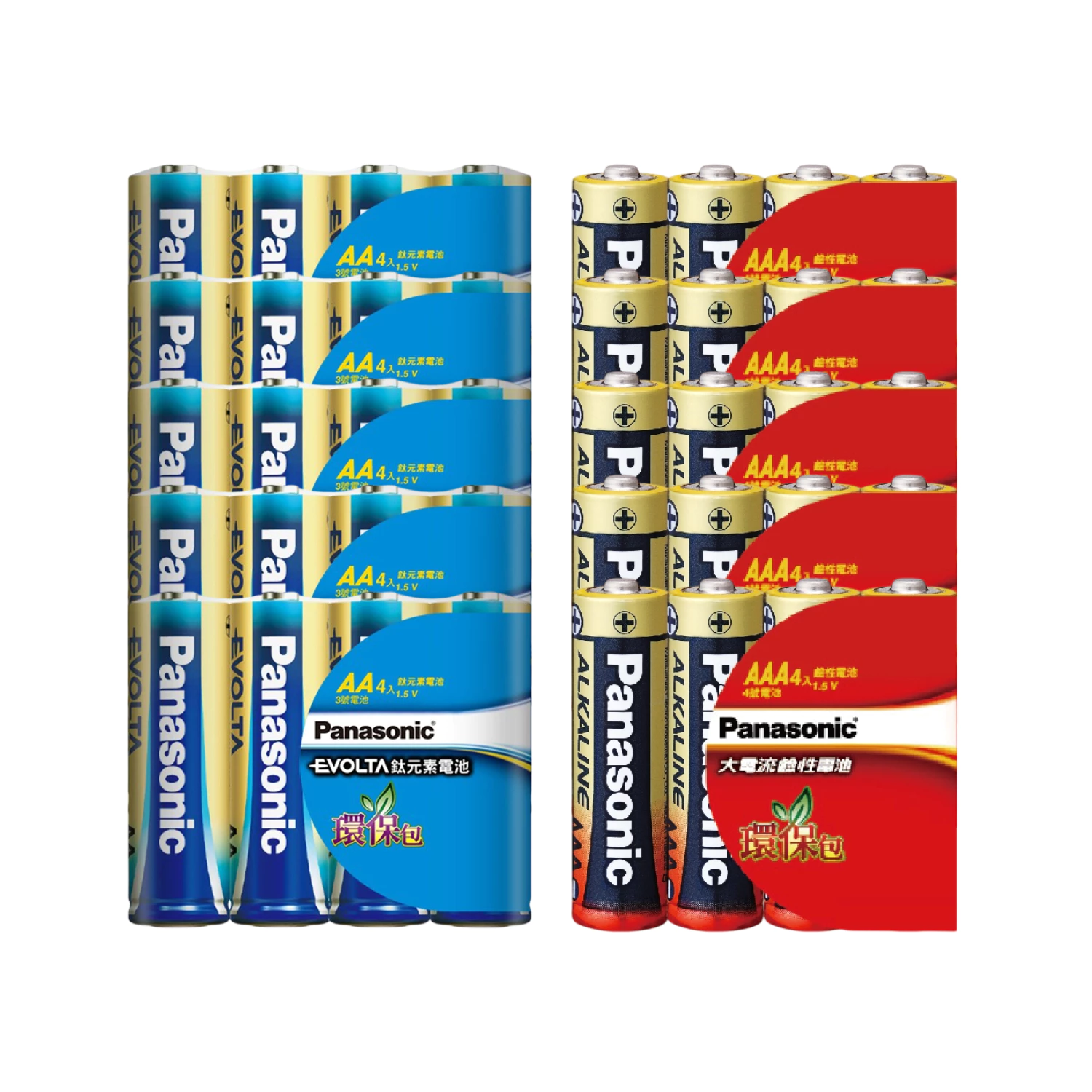 【蝦皮直營】Panasonic 國際牌 鈦元素/大電流鹼性電池 3號/4號 4入x10組 40顆 電池