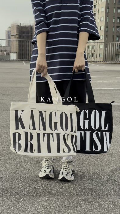 KANGOL 大容量帆布包🖤#kangol #帆布包 #帆布 #包包 #大容量 #帆布袋 #肩揹包 #手提包 #女包 #好裝 #包款 #配件 #黑色 #米色 #米白色