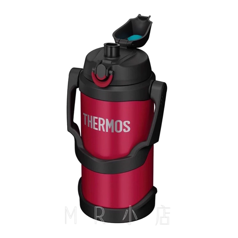 THERMOS 膳魔師 水瓶真空隔熱 運動水壺 2L 紅色 FJQ-2000-R