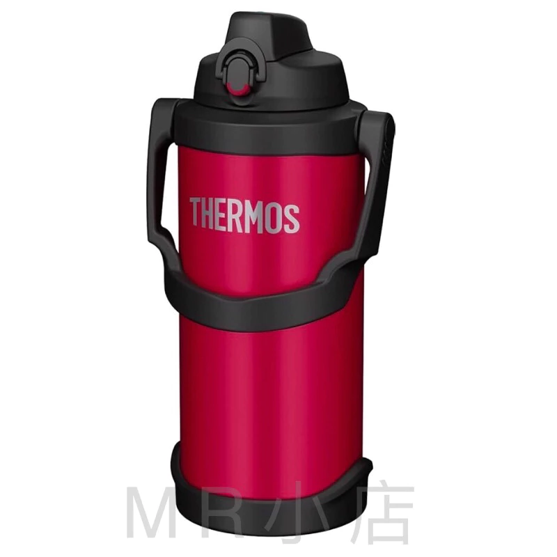 THERMOS 膳魔師 FJQ-3000 不銹鋼真空保冷瓶 大容量 3000cc 露營 運動 戶外活動 運動水壺 紅色