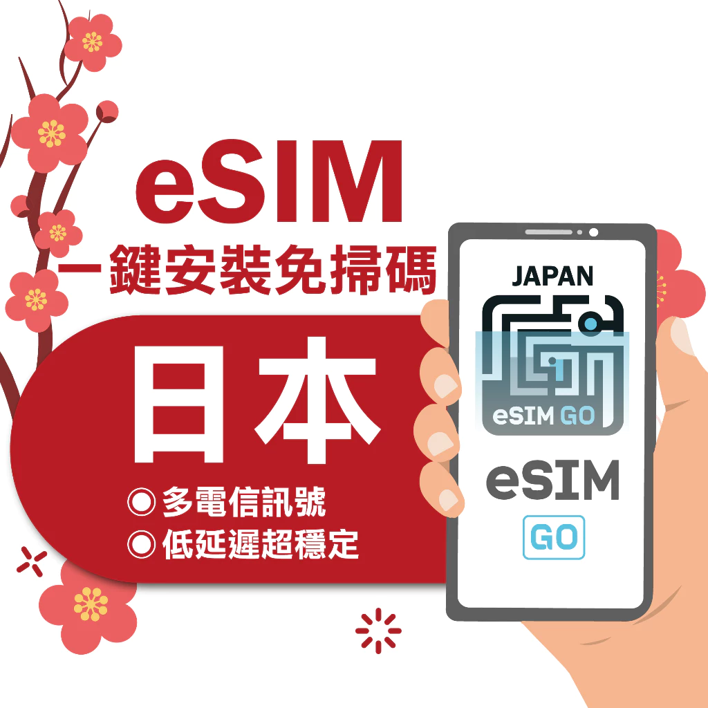 eSIMGO 日本 eSIM 原生網路 吃到飽