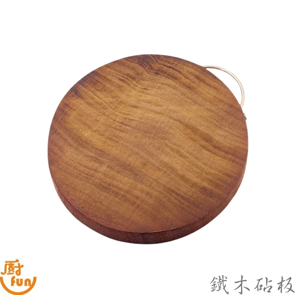 鐵木圓形厚砧板