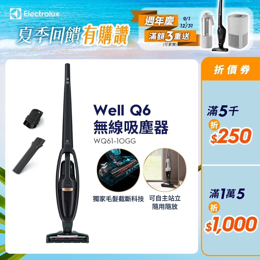 Electrolux 伊萊克斯 Well Q6 WQ61-1OGG 無線吸塵器